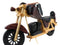 Hand Made Wood Retro Style Flathead Chopper Motorcycle Bike Wine Holder Figurine