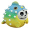 Ebros Furry Bones Puffington The Fugu Pufferfish Skeleton Figurine 2" H Furrybones Bloated Fish Ocean Aquatic Creature Costume Hooded Skull Monster Collectible Sculpture Decorative Toy