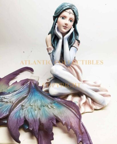 Ebros Fairyland 12.5 Inch Winter Wonderland Posh Winged Fairy Statue Figurine - Ebros Gift