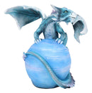 Ebros Celestial Galaxy Planet Mercury Terrestrial Blue Guardian Dragon Figurine Decor