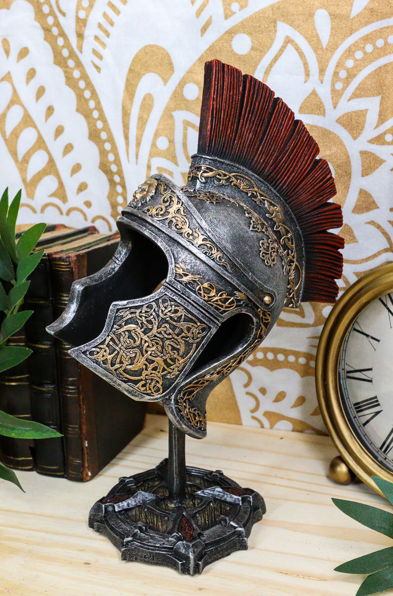 Ebros Museum Mount Roman Imperial Centurion Soldier Galea Helmet Crassus Helm Figurine