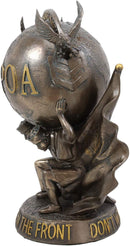 Ebros FCPOA United States Navy Sailors Bearing Globe Insignia Sculpture 8"H