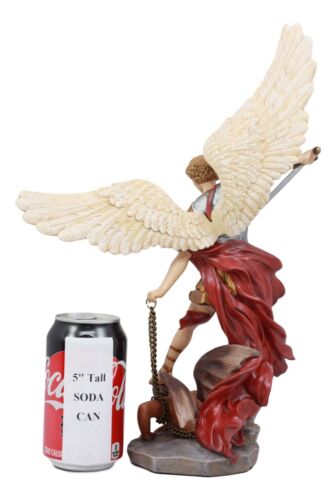Ebros Large Guido Reni Baroque Art Saint Michael The Archangel Trampling On The Devil Statue Guardian Protector Decor Figurine Patron of Police Soldiers Doctors - Ebros Gift