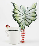 Amy Brown Chocolate Cookie Candy Cane Tea Cup Christmas Fairy Collector Figurine