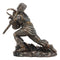 Asgard God Of Thunder Thor Wielding Mjolnir Hammer Figurine Charging Thor Statue