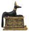 Ebros Egyptian God Hieroglyphic Anubis Dog Egyptian Miniature Cartouche Box