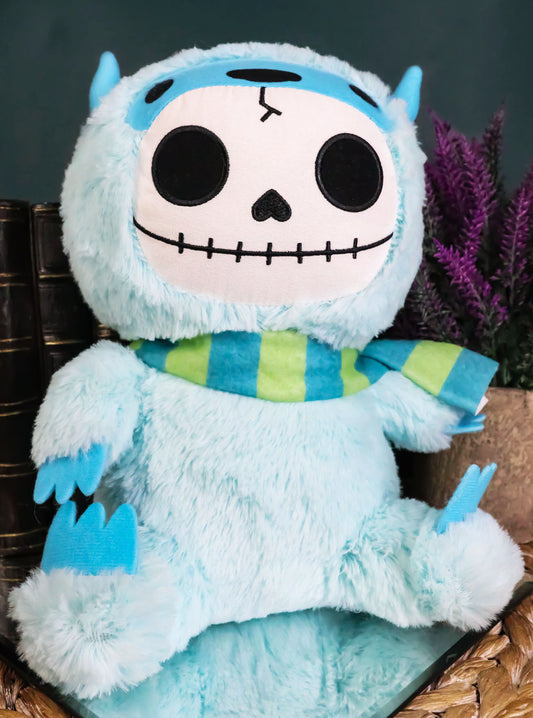 Himalayan Yeti Ape Man Snowman Furrybones Skeleton Plush Toy Doll Furry Bone - Ebros Gift