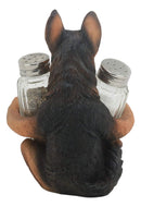 Ebros German Shepherd Police Canine Unit Dog Salt and Pepper Shaker Statue 6"H
