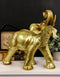 Auspicious Large Thai Buddha Feng Shui Golden Elephant With Trunk Up Statue