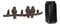 Cast Iron Rustic Western Lovebirds Perching On Twig Branch 3-Pegs Wall Coat Hook