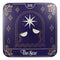 Wicca Tarot Card MDF Wood Coaster Set of 4 Tiles With Cork Backing And Holder