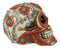 Aztec Indian Boho Mayan Fire God Tooled Floral Turquoise Orange Stones Skull