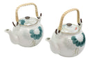 Set Of 2 Feng Shui Yin Yang Koi Fish Pair In Pond Ceramic Tea Pot 38oz Teapots