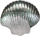 Ebros Sea Shell Clams 3 Piece Large To Small Size Aluminum Metal Wall Decor