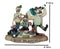 Western Redneck Men Beer Hunters Buddies Drunk On Beer Cans Kegs Party Figurine