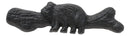 Cast Iron Rustic Western Black Bear Drawer Cabinet Door Pulls Hardware 12 Pack
