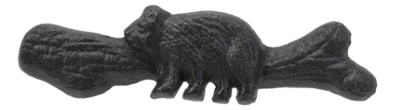 Cast Iron Rustic Western Black Bear Drawer Cabinet Door Pulls Hardware 12 Pack