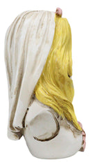 Day of The Dead DOD Skeleton Bride with Pink Flowers and Hearts Mini Figurine