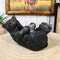 Western Rustic Forest Black Bear Lounging Scotch Tape Holder Dispenser Figurine