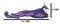 Purple Night Sky Dusk Skull Grave Dragon Growling Incense Holder Burner Figurine