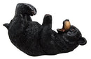 Ebros Gift Big Black Bear Wine Oil Bottle Holder Figurine 10"Long Home Decor