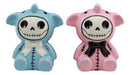 Ebros Furrybones Elephant Voodoo Skeleton Ceramic Salt And Pepper Shakers Set