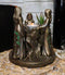 Ebros Occultic Wiccan Triple Goddess Maiden Mother Crone Votive Candle Holder Figurine