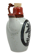 Traditional Japanese Tenmoku Porcelain Soy Sauce Condiment Dispenser Flask 6oz