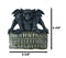 Gothic Winged Gargoyle On Warning Protected By Gargoyles Sign Wall Decor Plaque