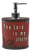 Rustic Western Family The Lord Is My Shepherd Heart Scroll Soap Pump Dispenser