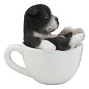 Ebros Realistic Mini Boston Terrier Teacup Statue 2.5"H Pet Pal Tuxedo Gentleman Dog