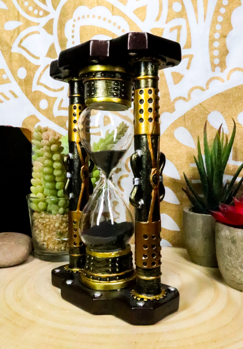 Ebros Endless Time Shifting Warp Column Tower Steampunk Gearwork Sand timer