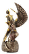 Ebros Egyptian Goddess Isis Ra Holding Ankh Figurine 9"H Statue Collectible