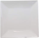 11" White Melamine Modern Square Serving Dinner Plates or Dish Platters Set of 2 - Ebros Gift