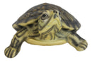 Lifelike Yellow Bellied Slider Turtle Tortoise Figurine 4.75"L Zen Feng Shui