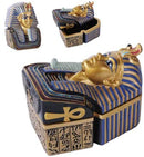Egyptian King Pharaoh Tutankhamun Hieroglyphic Golden Decorative Jewelry Box
