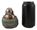 Lucky Buddha With Golden Nugget & Coins Figurine Buddhism Eastern Enlightenment