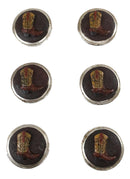 Set Of 6 Western Rustic Country Cowboy Boots Furniture Cabinet Door Pull Knobs