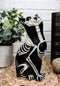 Ebros Day of The Dead Bone Skeleton Cat Statue Halloween X-Ray Decor Collectible Crazy for Cats Figurine (Male Cat)