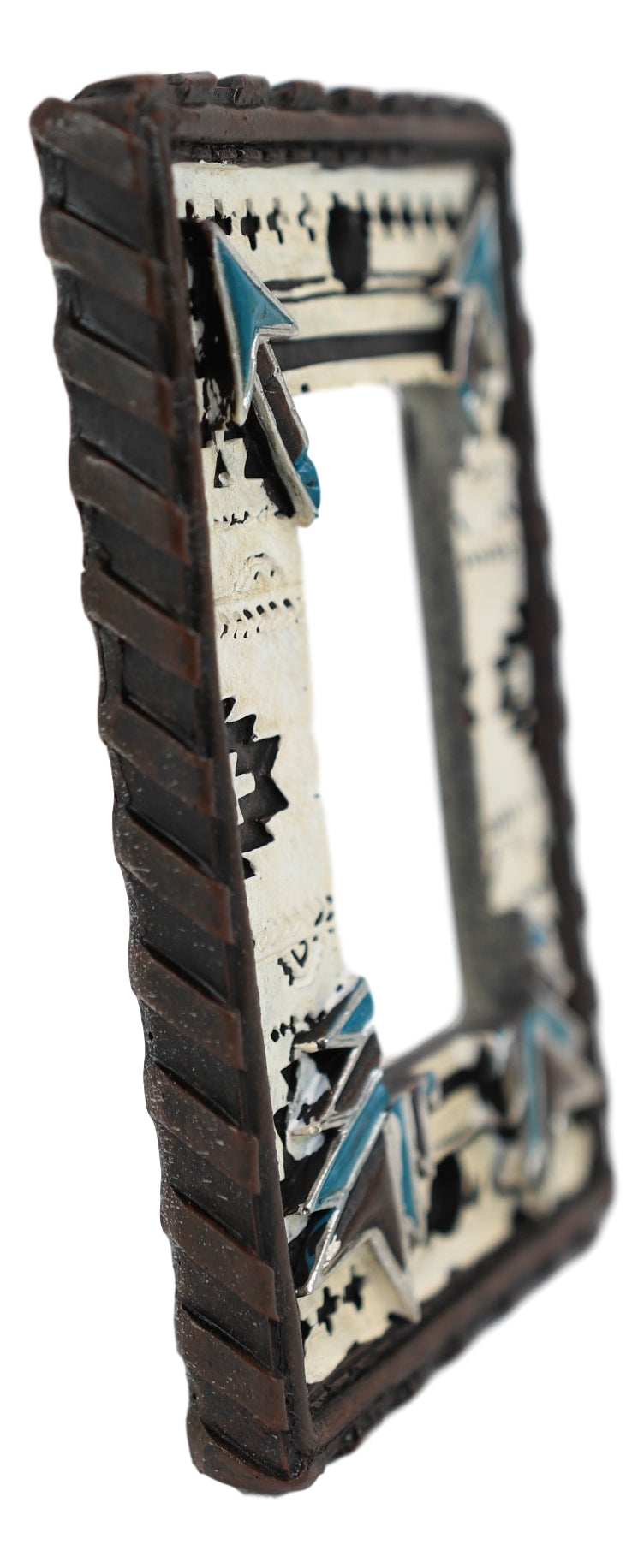 Set Of 2 Western Navajo Crossed Turquoise Arrows Wall Single Rocker Switch Plate