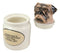 Ceramic Adorable Hiding Thief Pugsie Pug Dog Cookie Jar With Air Tight Lid 9"H