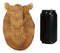 Tipsy Thirsty Feline Drinking Orange Tabby Kitty Cat Wine Bottle Holder Figurine