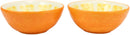 Ebros Tropical Zesty Orange Halves Small Dipping Bowl Condiment Saucer Set of 2