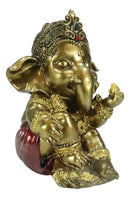 Vastu Hindu Elephant God Baby Ganesha Ganapati With Fire Ember In Hand Figurine