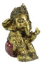 Vastu Hindu Elephant God Baby Ganesha Ganapati With Fire Ember In Hand Figurine