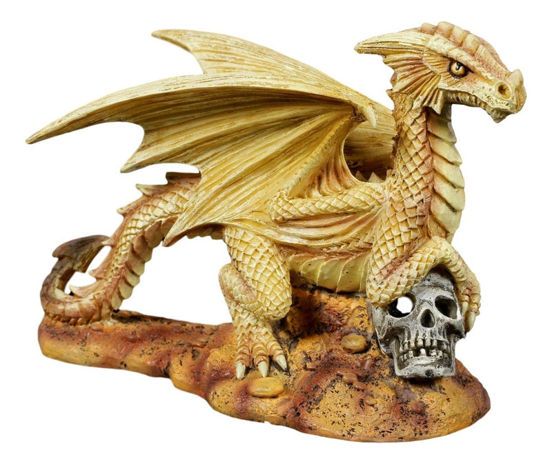 Ebros Desert Sand Element Dragon Statue Anne Stokes Adult and Baby Wyrmling Set