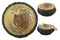 Ebros Rustic Faux Wood Alpha Wolf Jewelry Box Figurine 4" Diameter