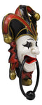 Ebros Harlequin Red Carnival Circus Jester Clown Door Knocker Figurine 8.75" High
