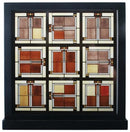 Ebros Frank Lloyd Wright Unity Temple Skylight Stained Glass Art Desktop Plaque 10" H X 10" W