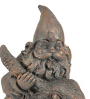 Whimsical Adventure Mr Gnome Dwarf Riding Rabbit Hare Figurine Fairy Garden